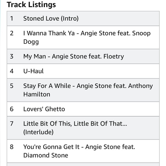 NWOT “Stone Love” CD by Angie Stone released July 2004 was her 3rd Solo Album.. - Picture 4 of 5